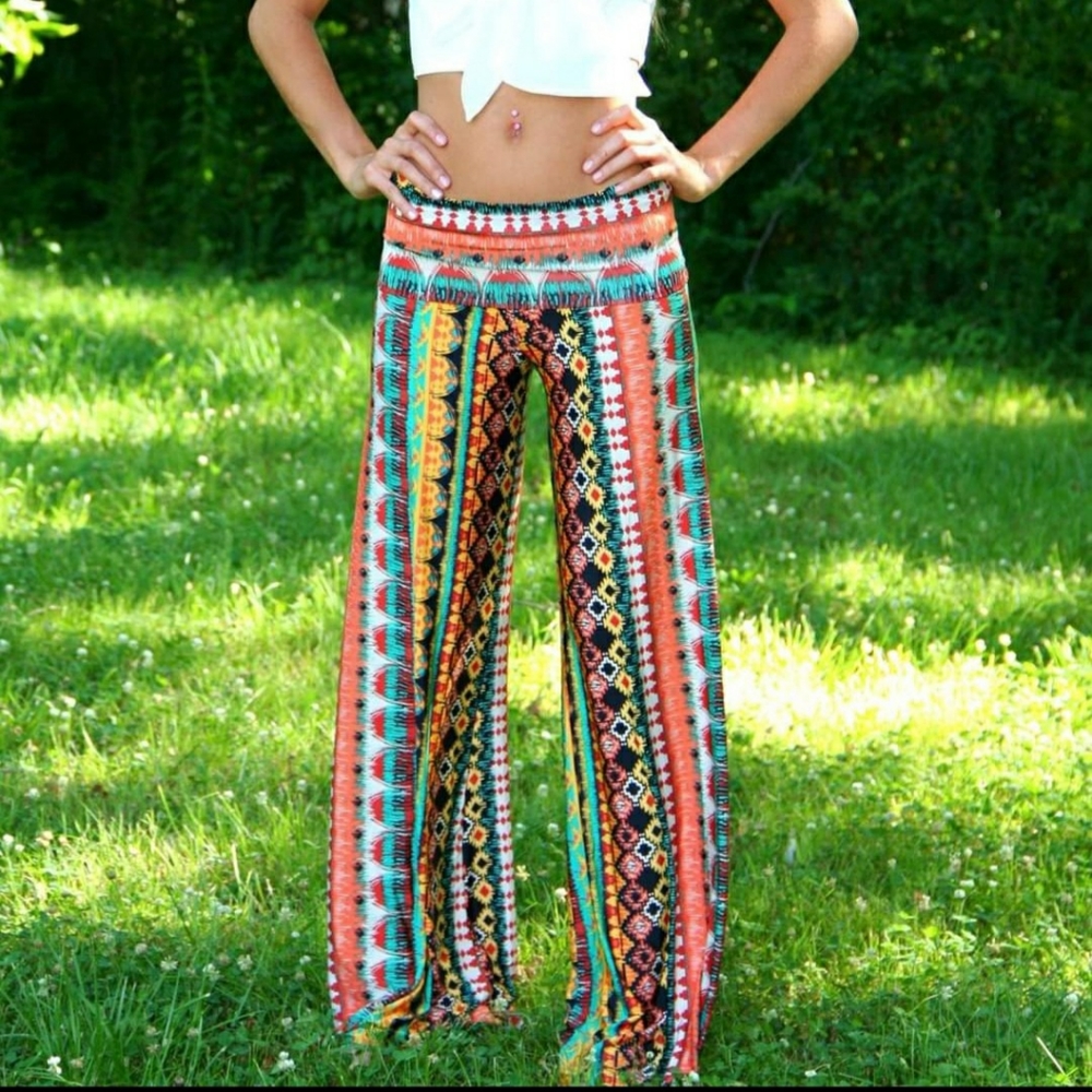 Boho Wide Leg Yoga Pants